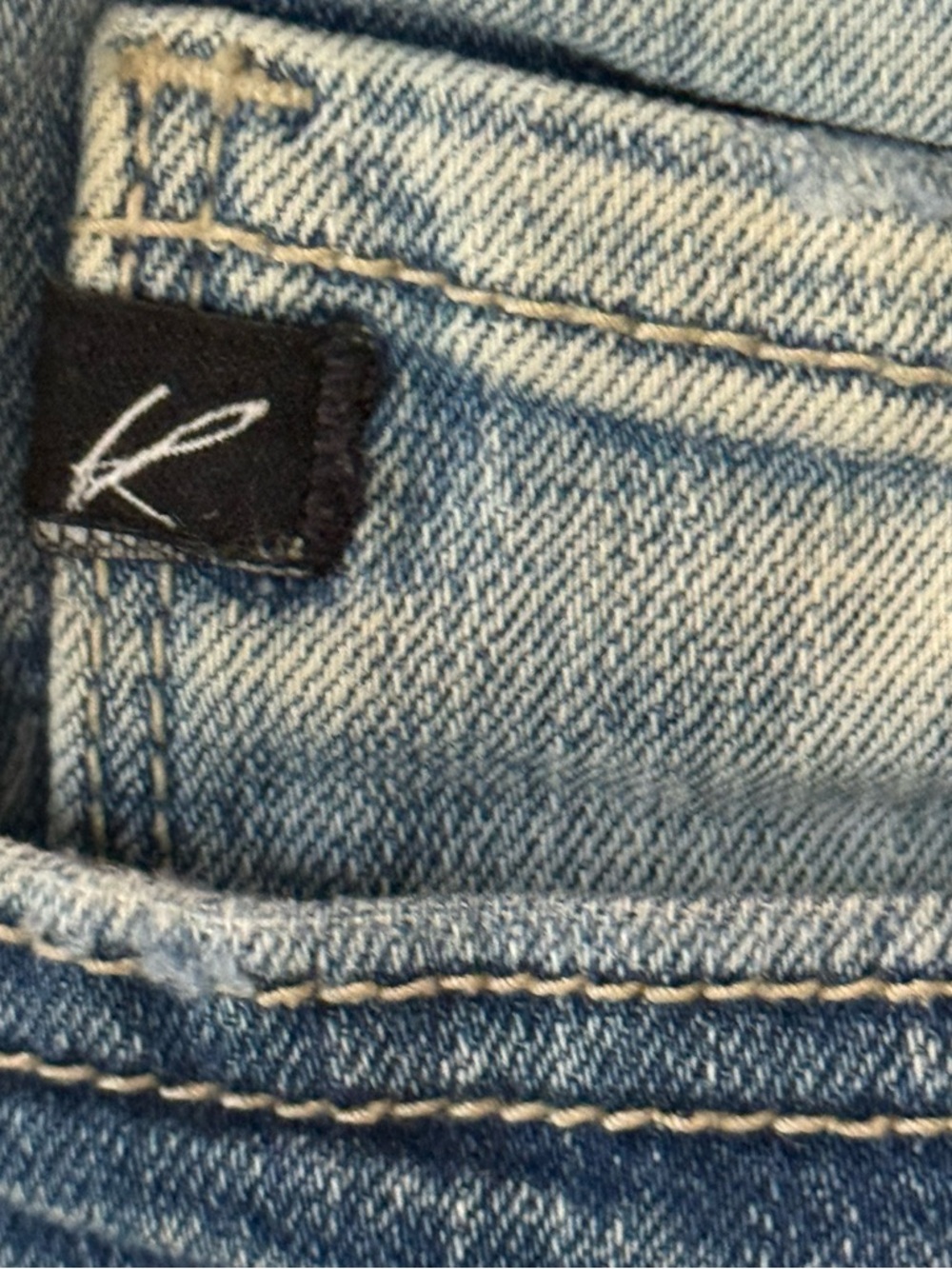 KanCan Distressed Light Blue Jean Shorts - Picture 9 of 9